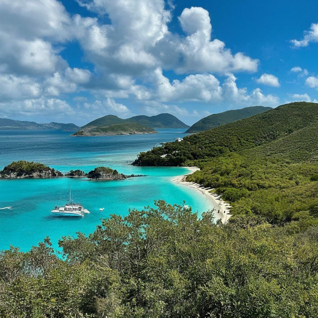 The mountainous British Virgin Islands